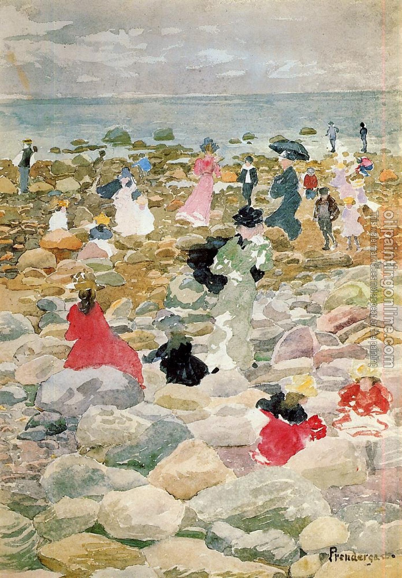 Prendergast, Maurice Brazil - Low Tide, Nantucket